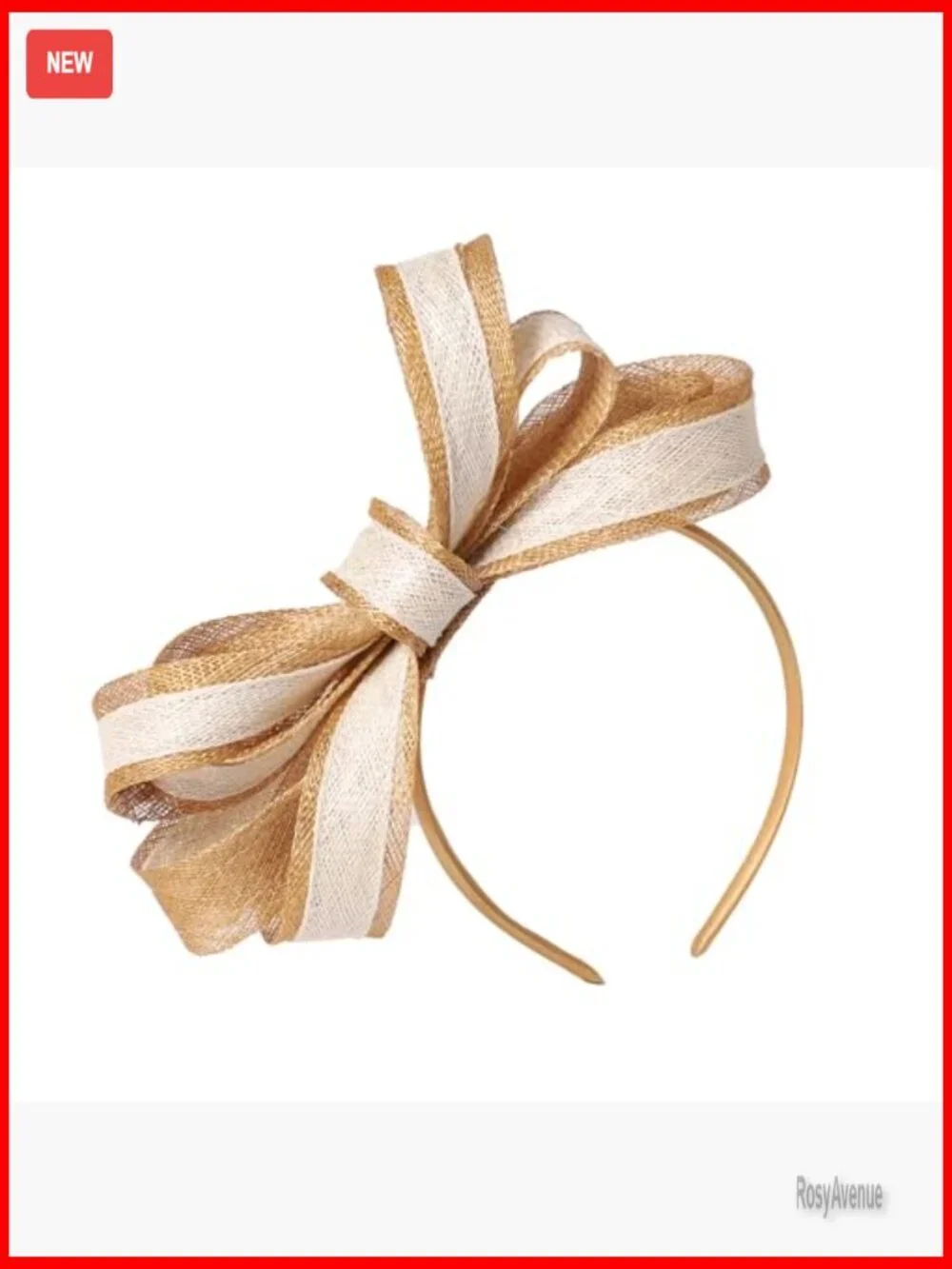 Sinamay Derby Hat with Bow for Weddings Parties Formal Events